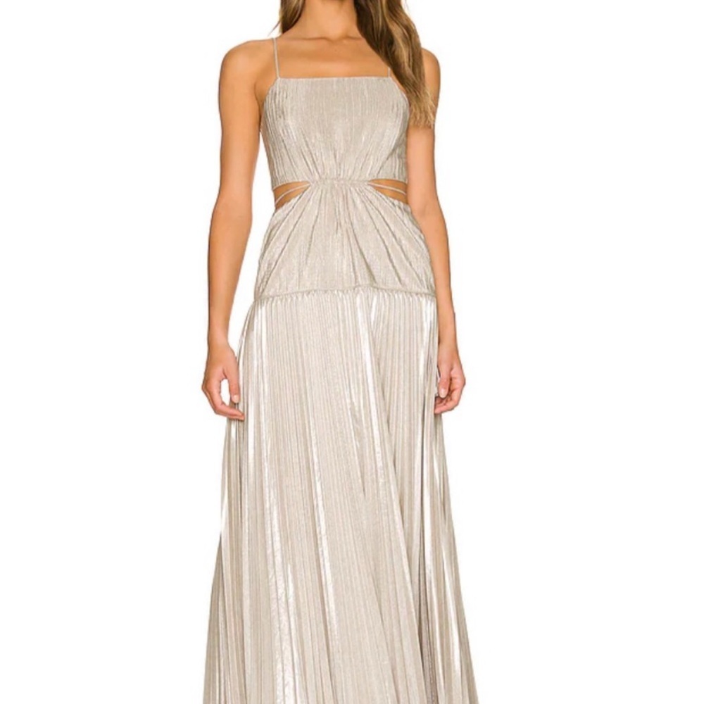 Jonathan Simkhai Metallic Maxi Dress perfect for Prom or Wedding